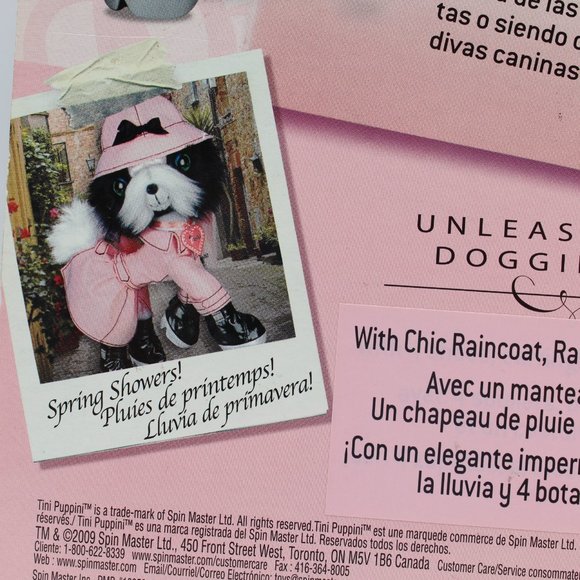 TINI PUPPINI Spring Showers Raincoat Hat Boots Dog Outfit Fashion Boutique Set - Picture 11 of 11